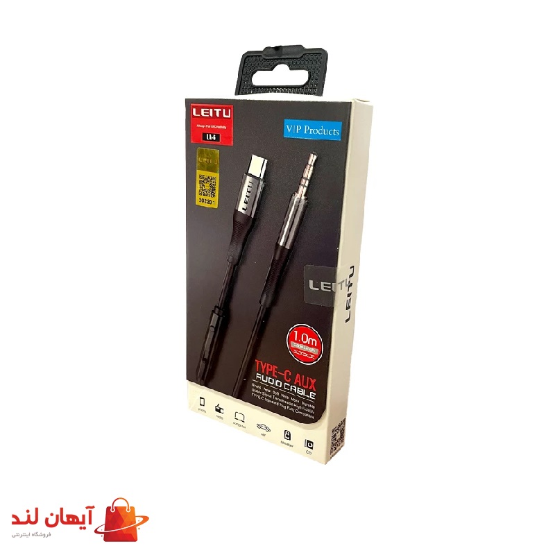 کابل تبدیل AUX به USB-C لیتو مدل LA-6 طول 1 متر