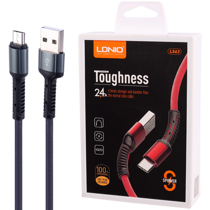 کابل الدینیو LDNIO LS63 USB Cable 2.4A Fast Charging