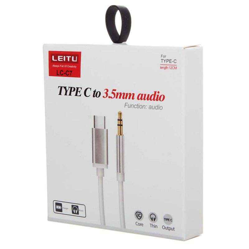 کابل Type-C به AUX لیتو مدل LC-C7 به طول 1 متر