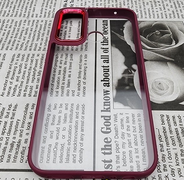 قاب گوشی Xiaomi Redmi Note 8 / Redmi Note 8 2021 شیائومی متال کیس Metal با طرح پشت طلق شفاف